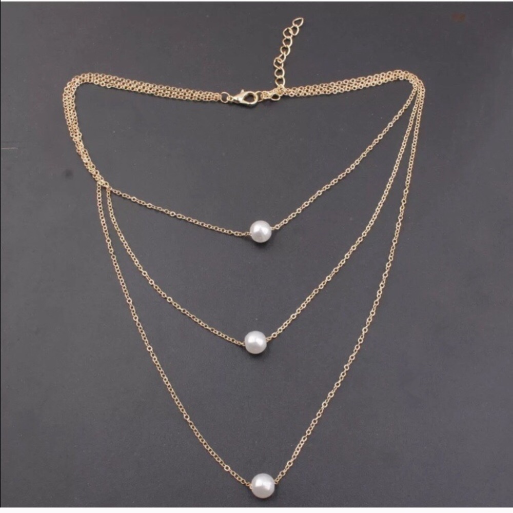 Pearl layered necklace - Picture 3 of 3